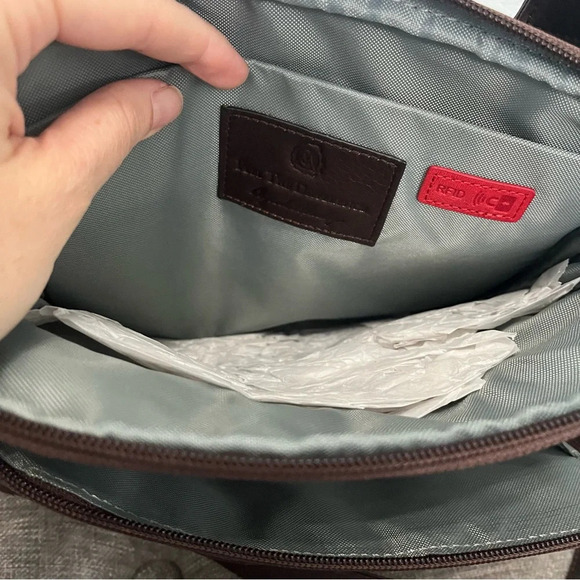 NEW Overland Expresso Dark Brown Leather Crossbody Bag/Purse - Picture 4 of 9